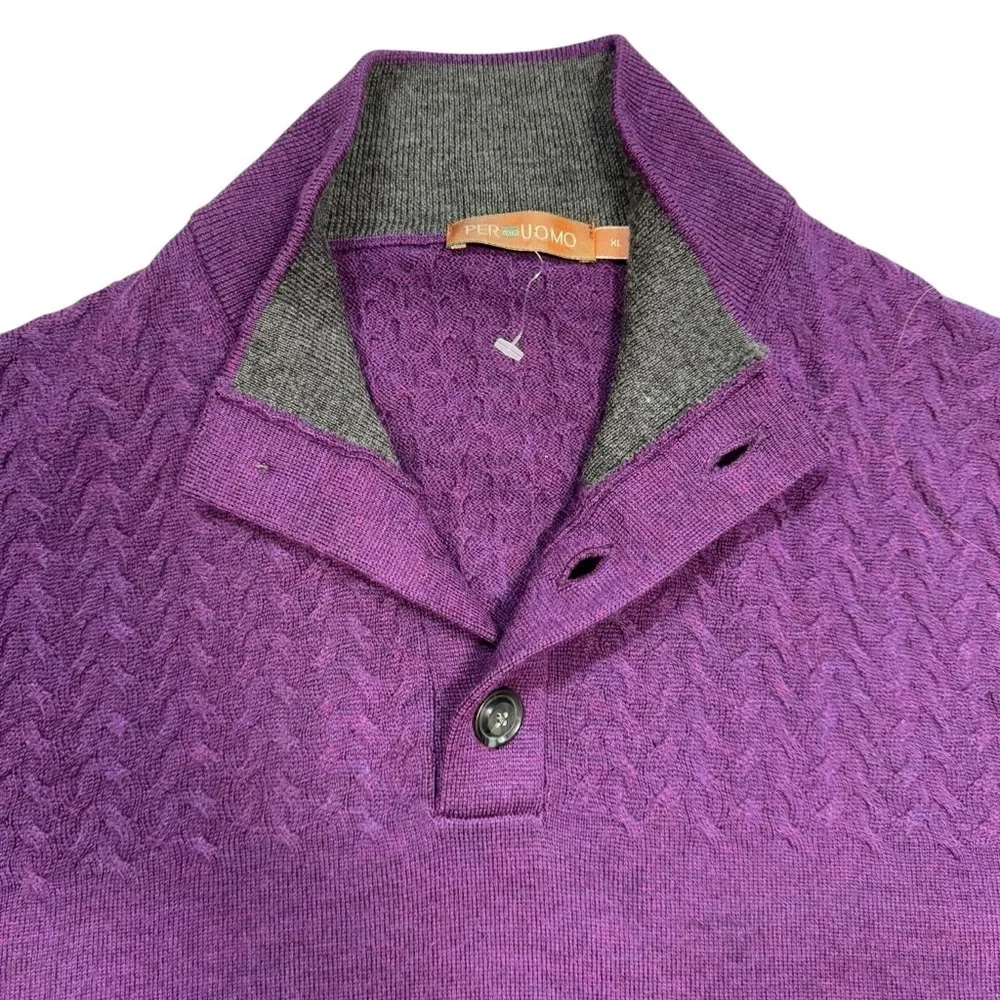 Per me Uomo cable knit